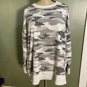 Aerie Gray Camo Sweatshirt